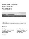 hinesburg vermont housing needs assessment