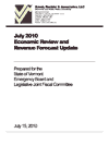 july 2010 economic review and revenue forecast update