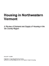 housing in northwestern vermont (executive summary)
