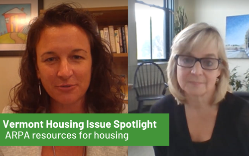 Vermont Housing Spotlight on ARPA Housing spotlight video ARPA VHCB