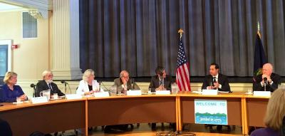 S. Carpenter, R. Williams, S. Kobylenski, G. Seelig, Mayor Weinberger, Sec. Castro and Sen. Leahy